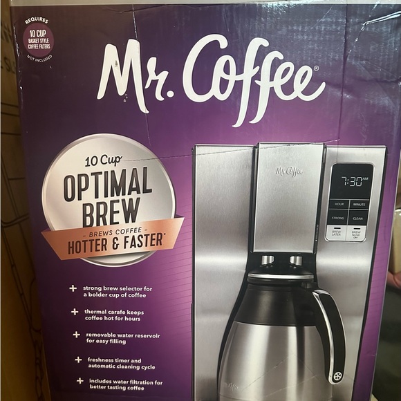 Mr. Coffee BVMC-PSTX95 10-Cup Optimal Brew Thermal Coffee Maker, Stainless Steel - Picture 14 of 14